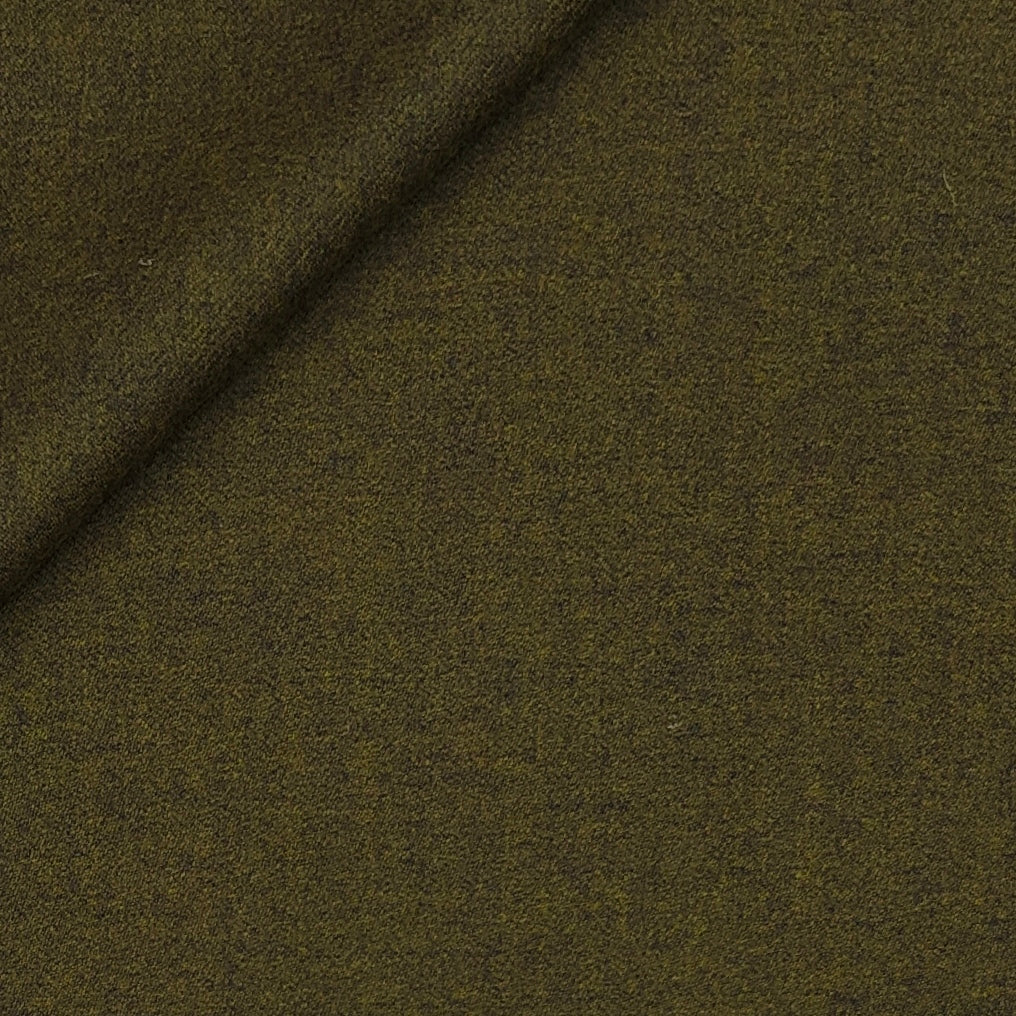 Tweed Blazer Fabric OCM 100% Premium Wool Plain Colour Golden Green